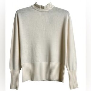 NWT J.Crew Sweater Lambswool Cream Ivory XS Preppy Romantic Cottage Coquette